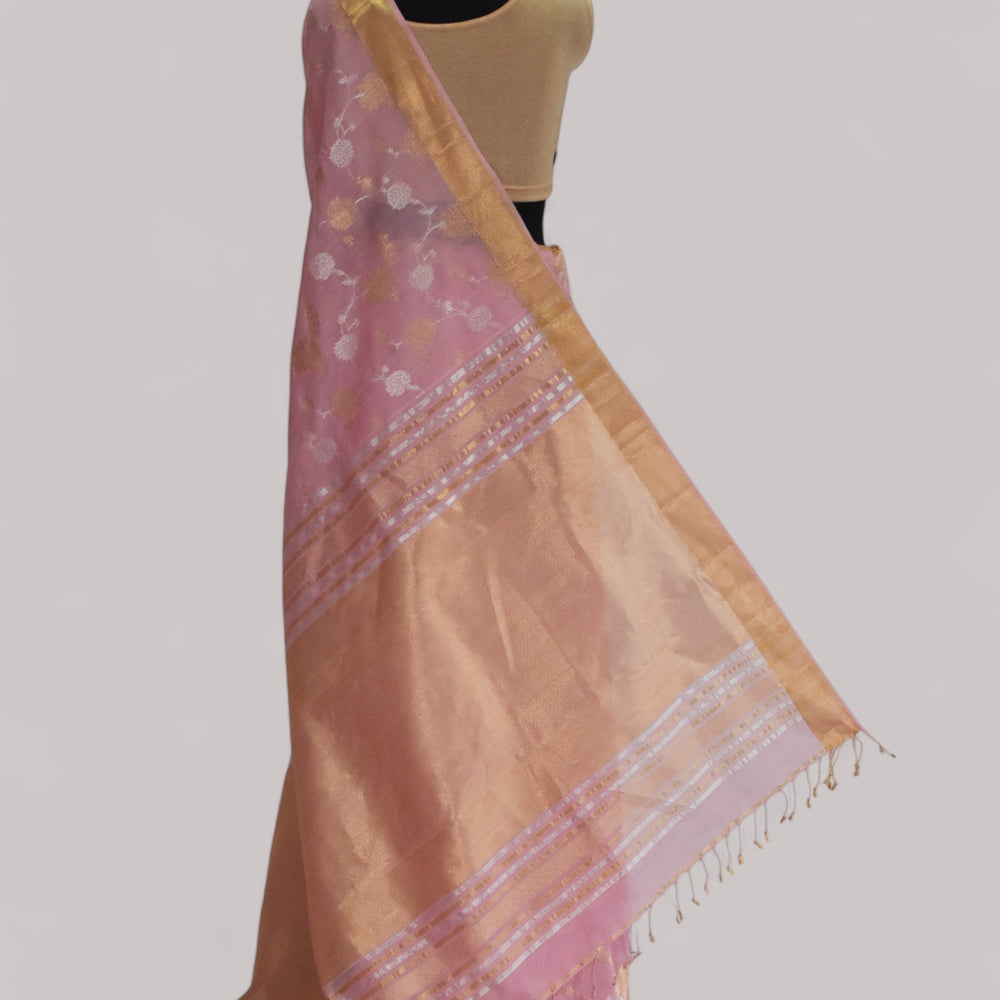 
                      
                        Baby pink - Gilded Grove Organic Cotton Saree
                      
                    