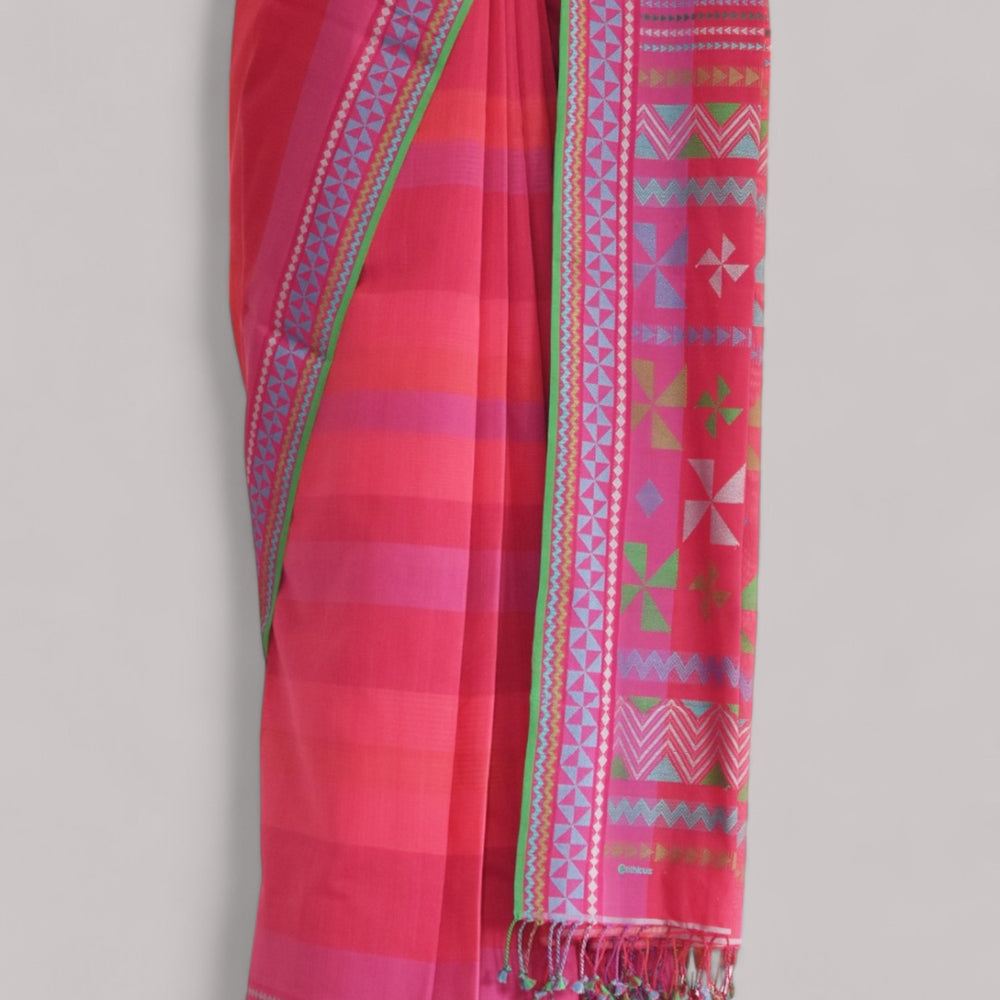 
                      
                        Pink - Siddhiralli Quilt Organic Cotton Saree
                      
                    