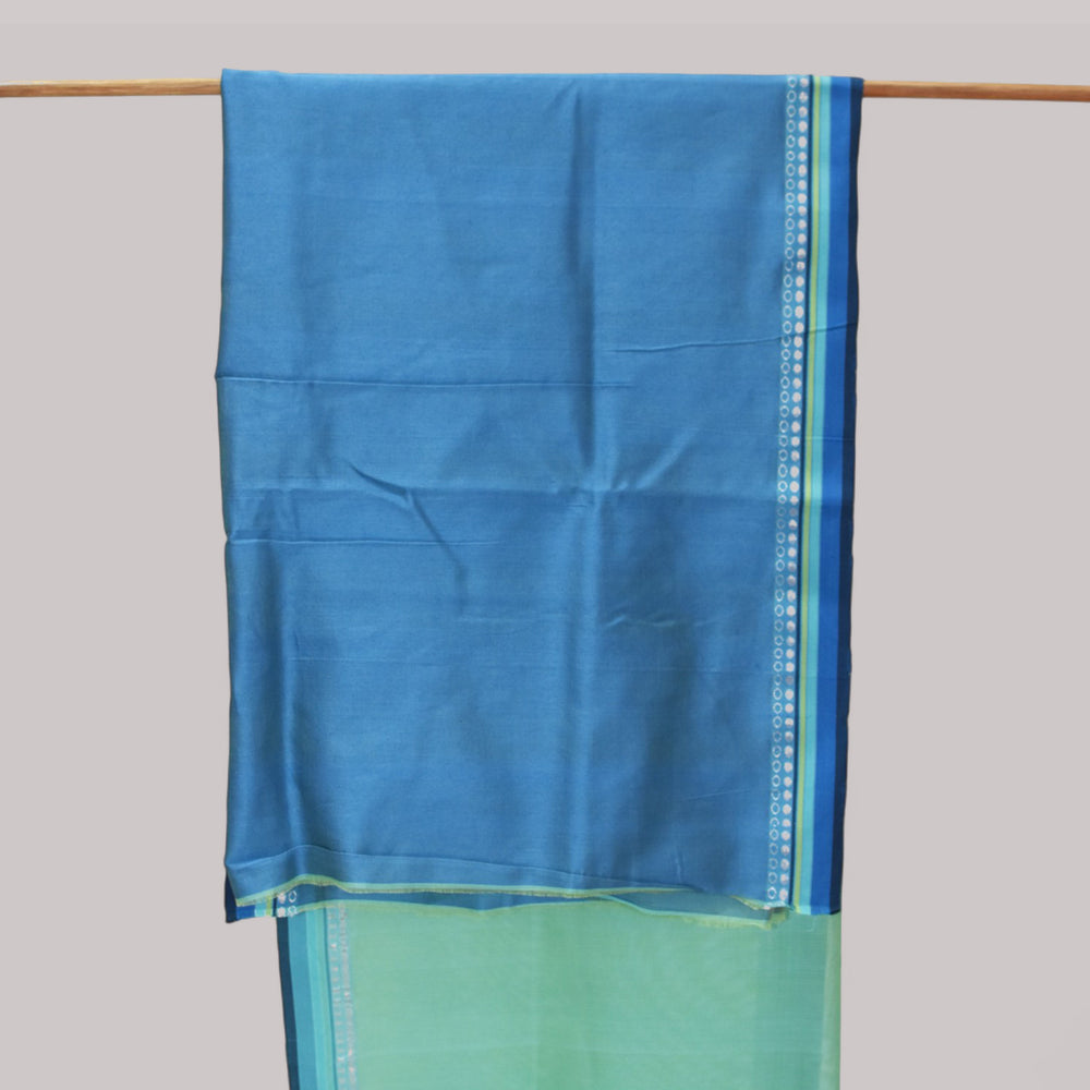 
                      
                        Sea Green - Dots and Dashes Organic Cotton Saree
                      
                    