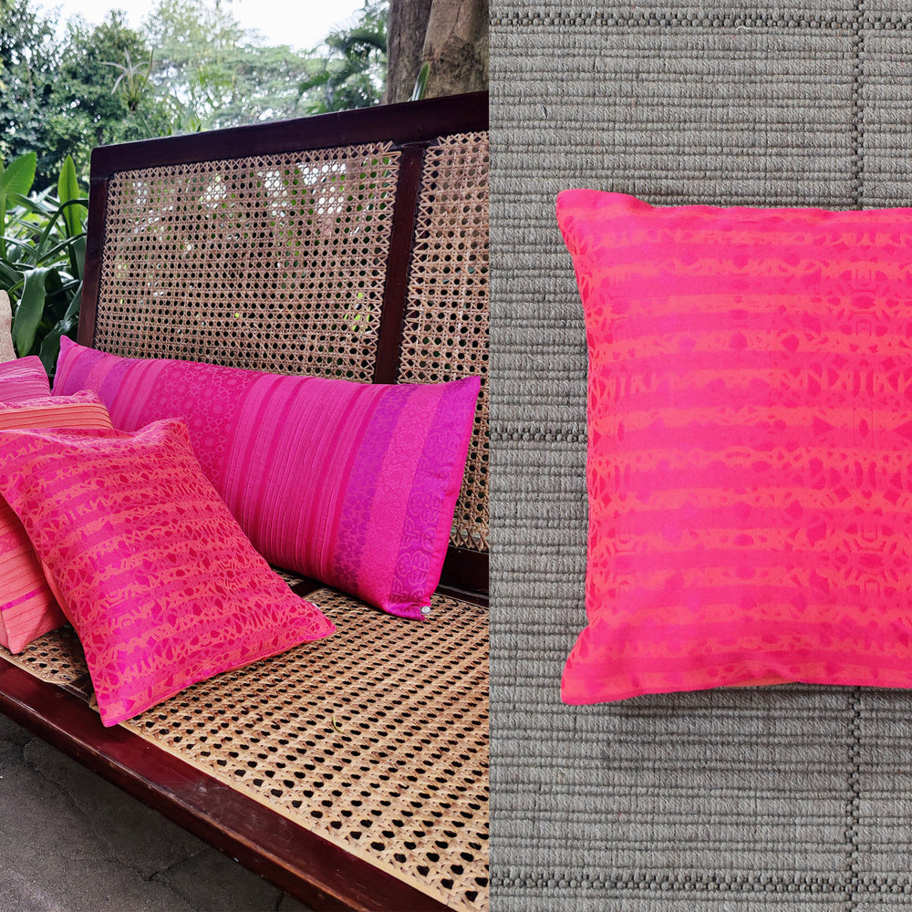 Orange & Pink - Organic Cotton Cushion Cover 6