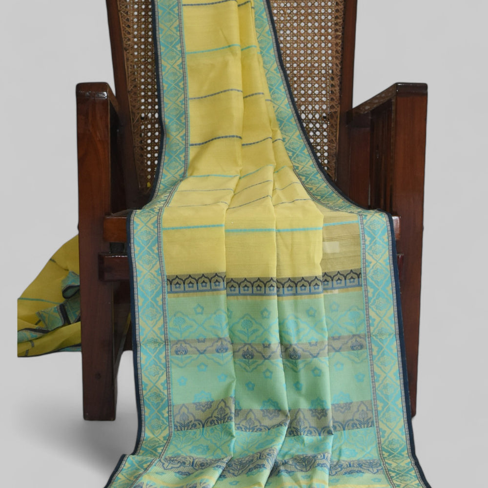 
                      
                        Yellow - Jaipur Quilt Organic Cotton Saree
                      
                    