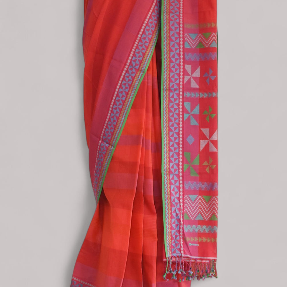 
                      
                        Red- Siddhiralli Quilt Organic Cotton Saree
                      
                    