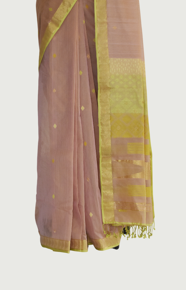 
                      
                        Beige - Kites Motif Organic Cotton Saree
                      
                    