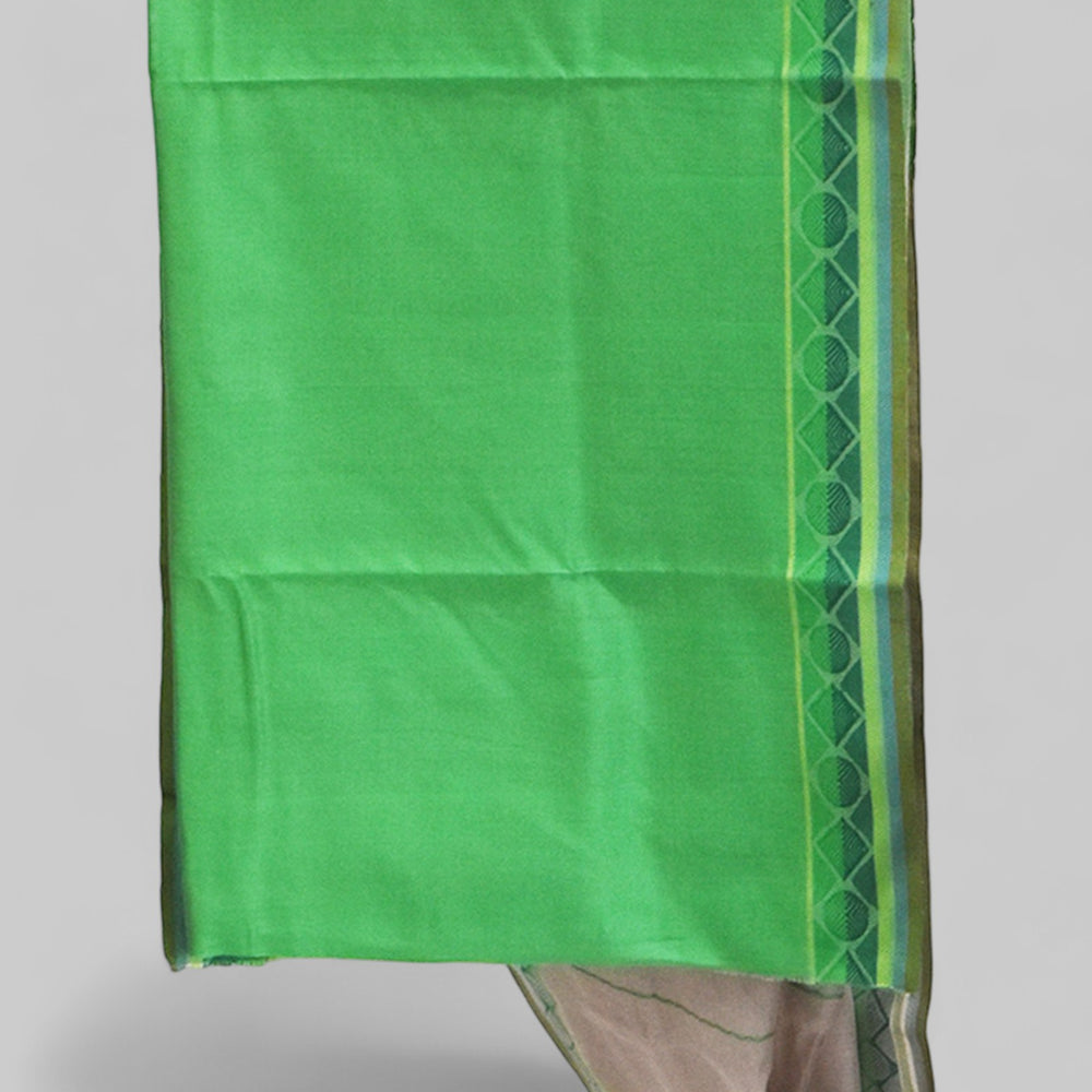 
                      
                        Beige - Geometric Elegance Organic Cotton Saree
                      
                    