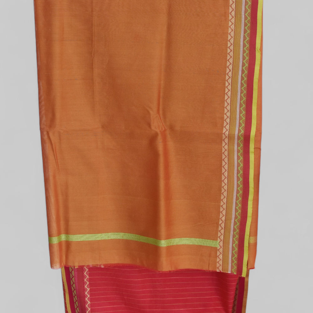 
                      
                        Red - Floral Butta Organic Cotton Saree
                      
                    