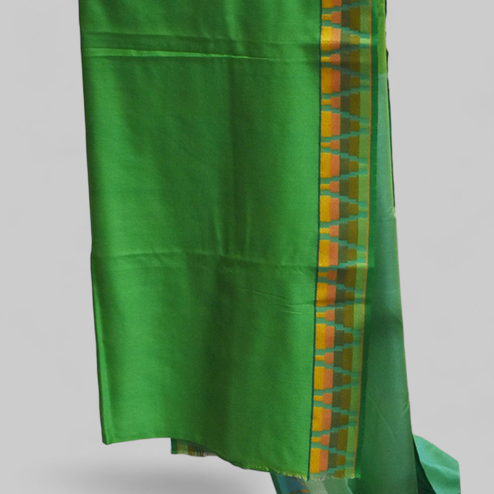 
                      
                        Green - Gopuram Motif Organic Cotton Saree
                      
                    