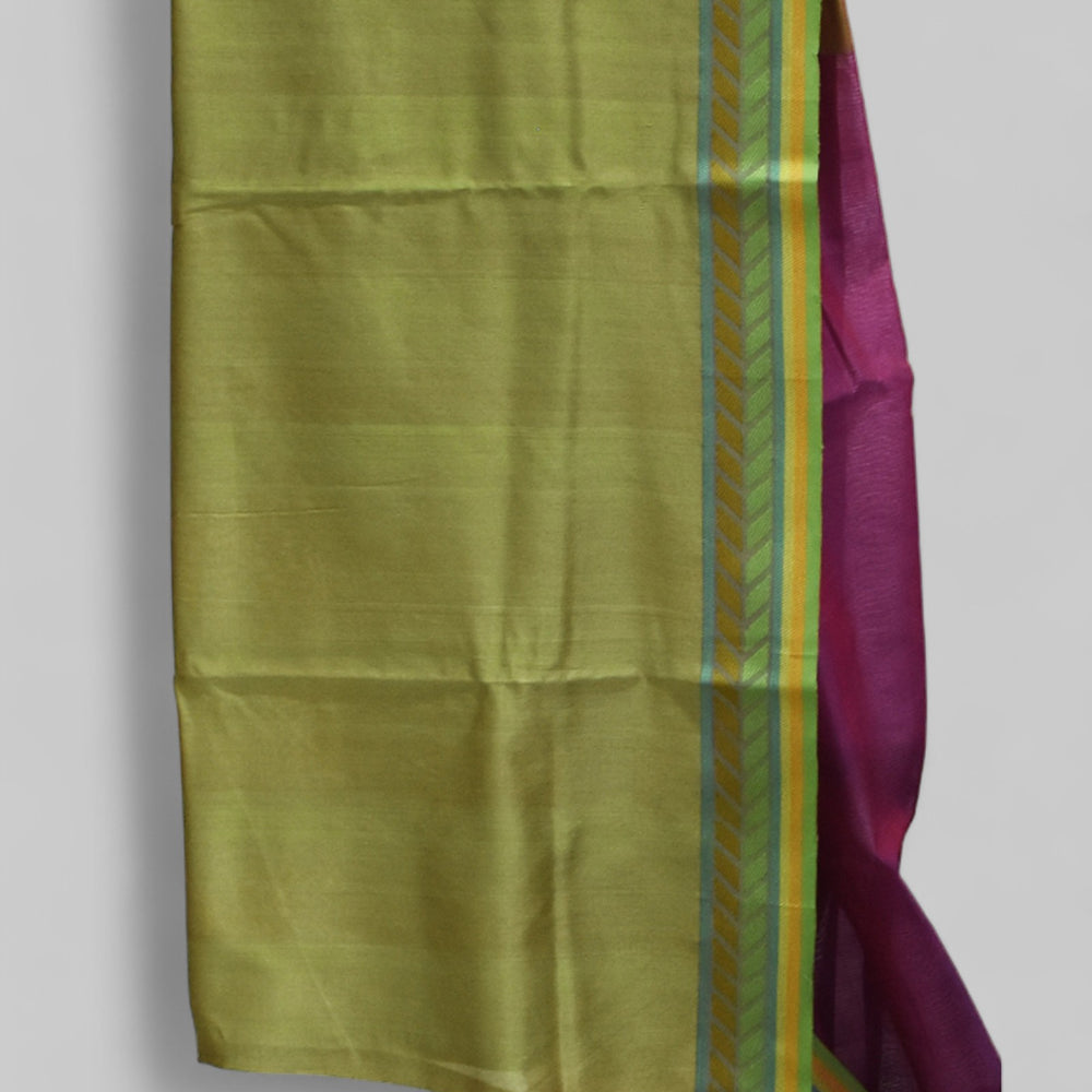 
                      
                        Purple - Arrowed Opulence Organic Cotton Saree
                      
                    