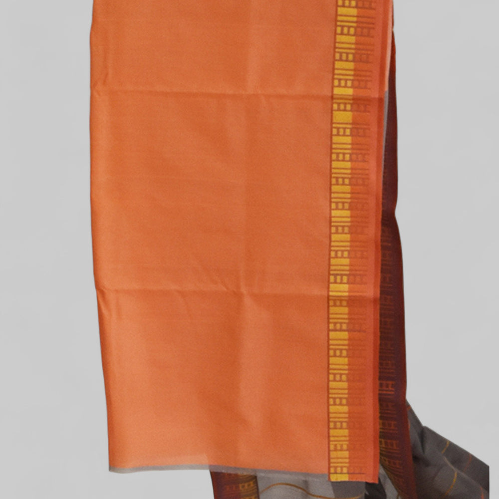 
                      
                        Light Brown - Honeycomb Harmony Organic Cotton Saree
                      
                    