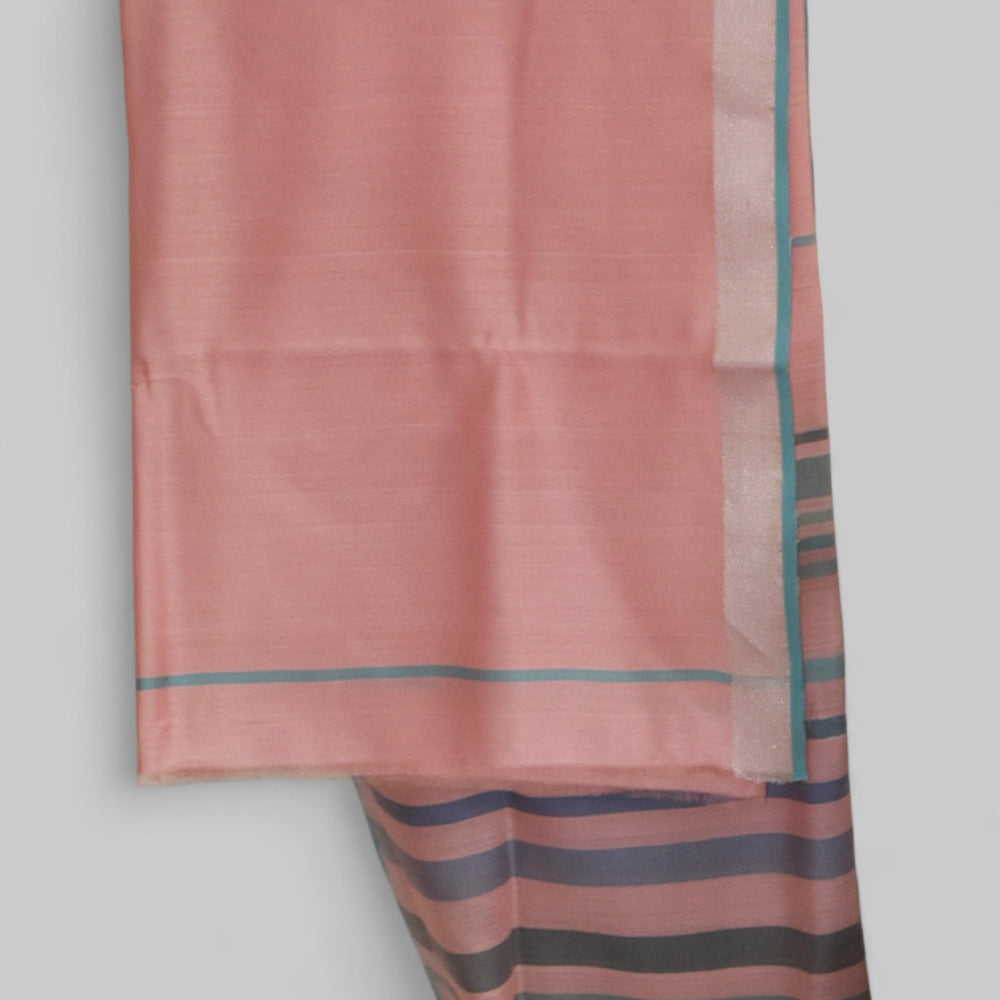 
                      
                        Baby Pink - Striped Quilt Organic Cotton Saree
                      
                    