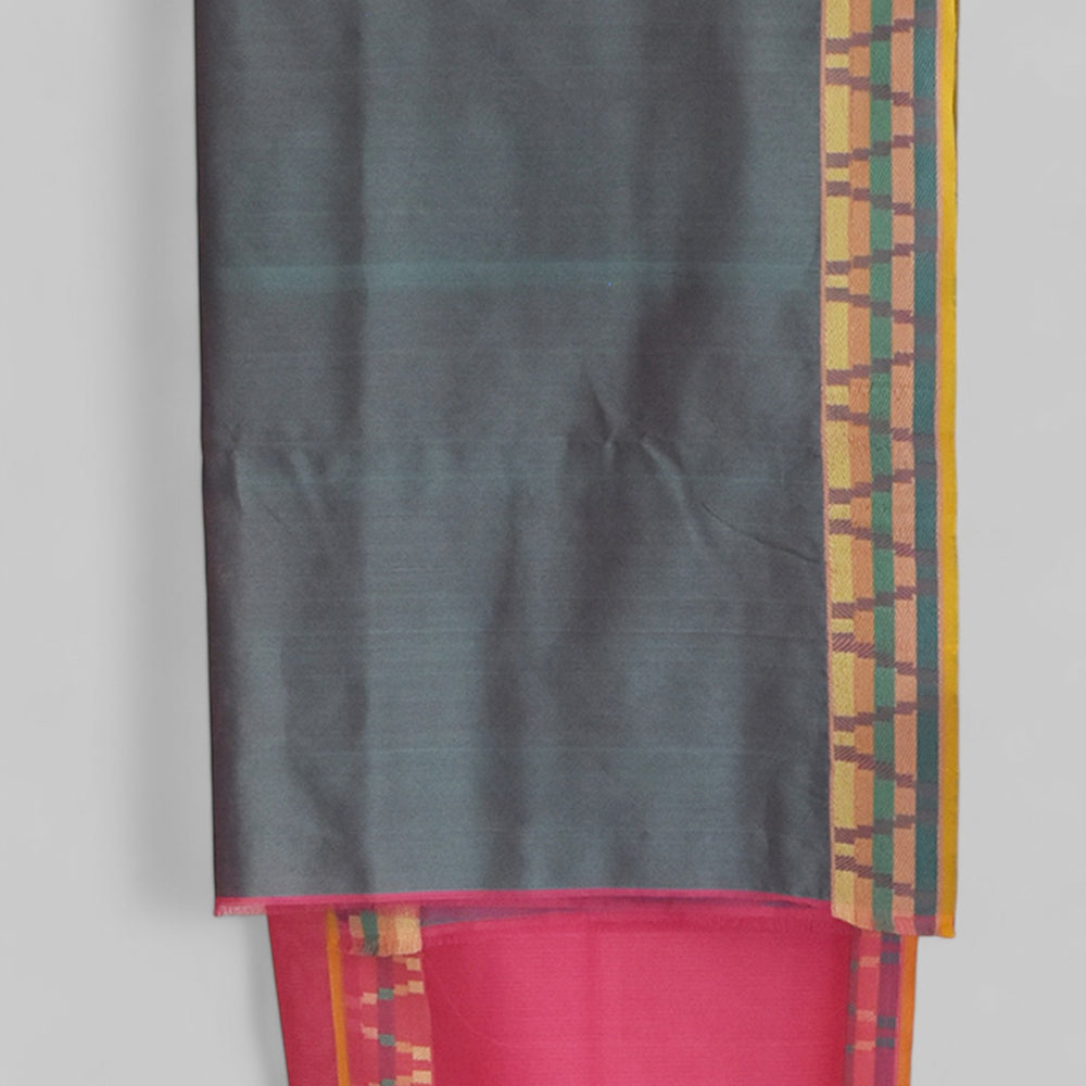 
                      
                        Pink - Gopuram Motif Organic Cotton Saree
                      
                    