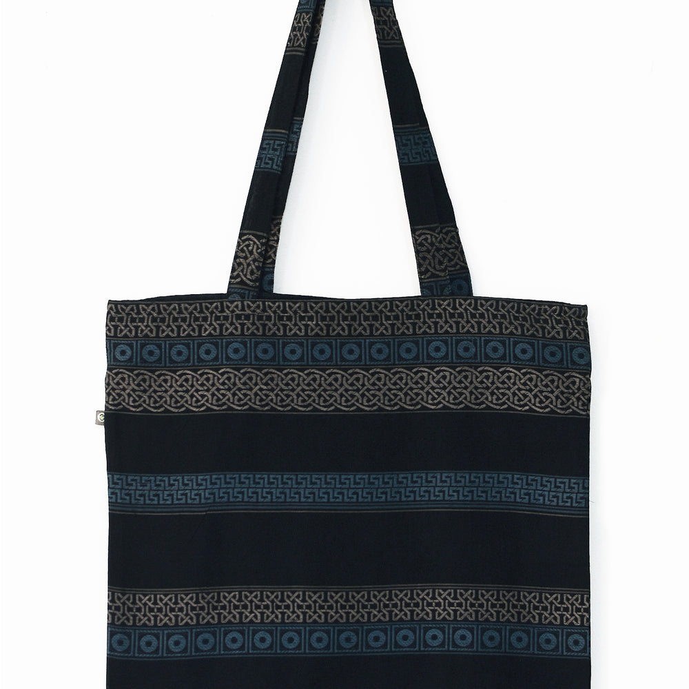 Brown & Blue - Celtic Organic Cotton Tote Bag