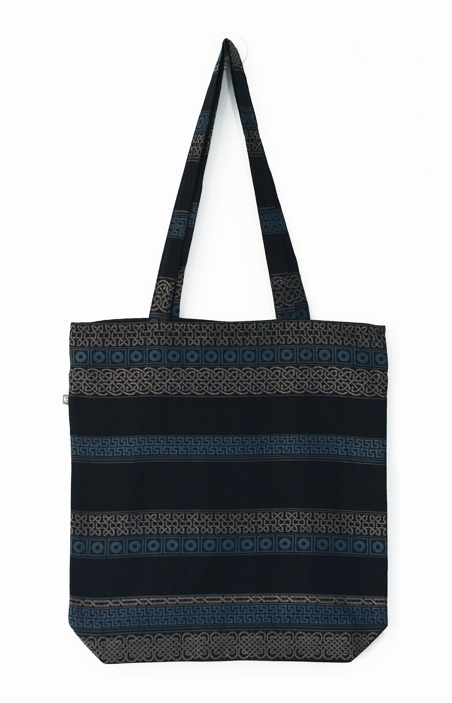 Brown & Blue - Celtic Organic Cotton Tote Bag