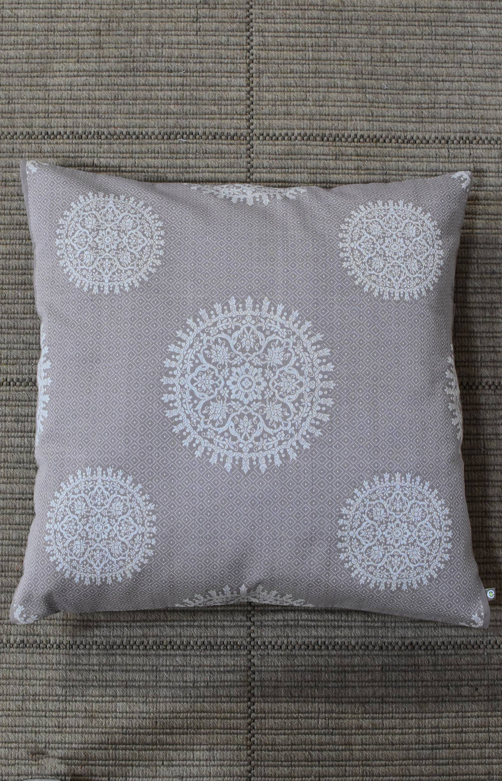 Dark Brown - Shibori Design Organic Cotton Cushion Cover 13