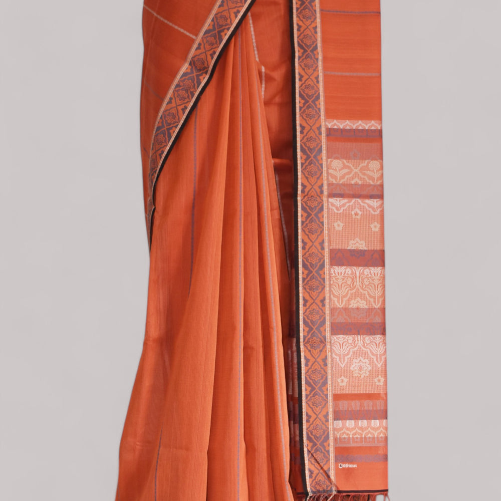 
                      
                        Orange - Jaipur Quilt Organic Cotton Saree
                      
                    