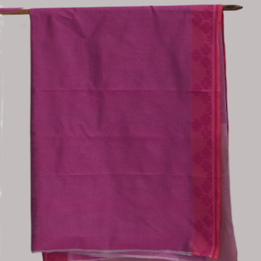 
                      
                        Light Pink - Clover Motif Organic Cotton Saree
                      
                    