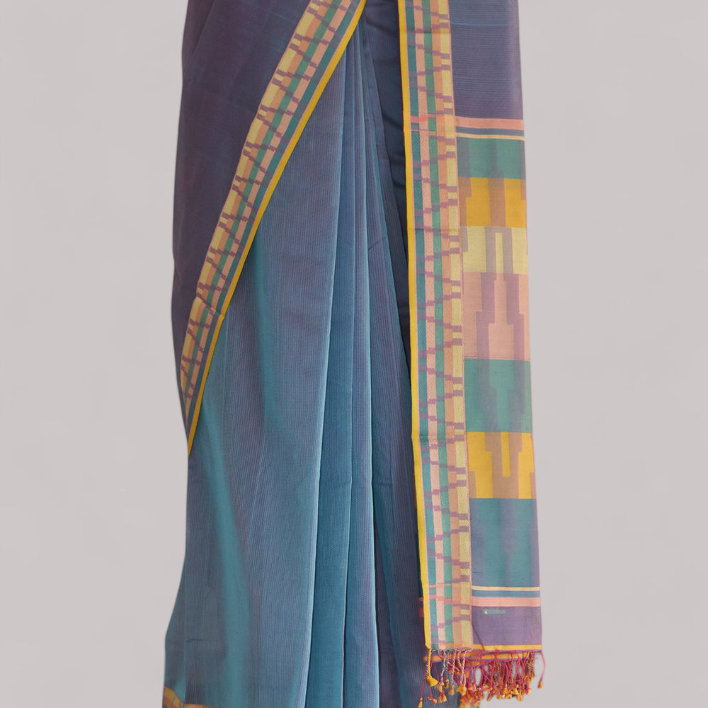 
                      
                        Lavender - Gopuram Motif Organic Cotton Saree
                      
                    