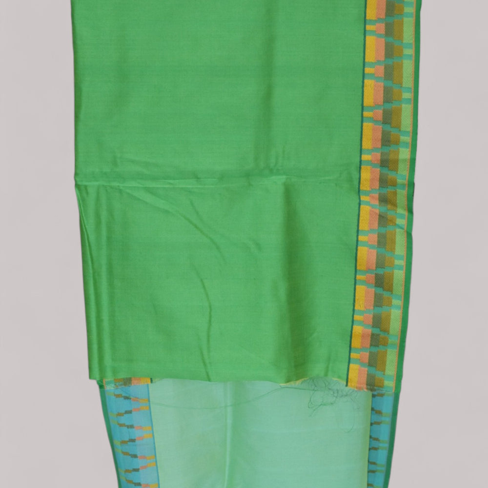 
                      
                        Green - Gopuram Motif Organic Cotton Saree
                      
                    