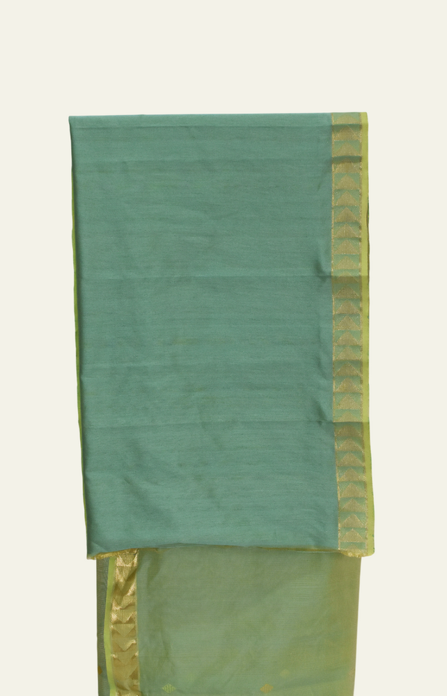 
                      
                        Seagreen - Kites Motif Organic Cotton Saree
                      
                    