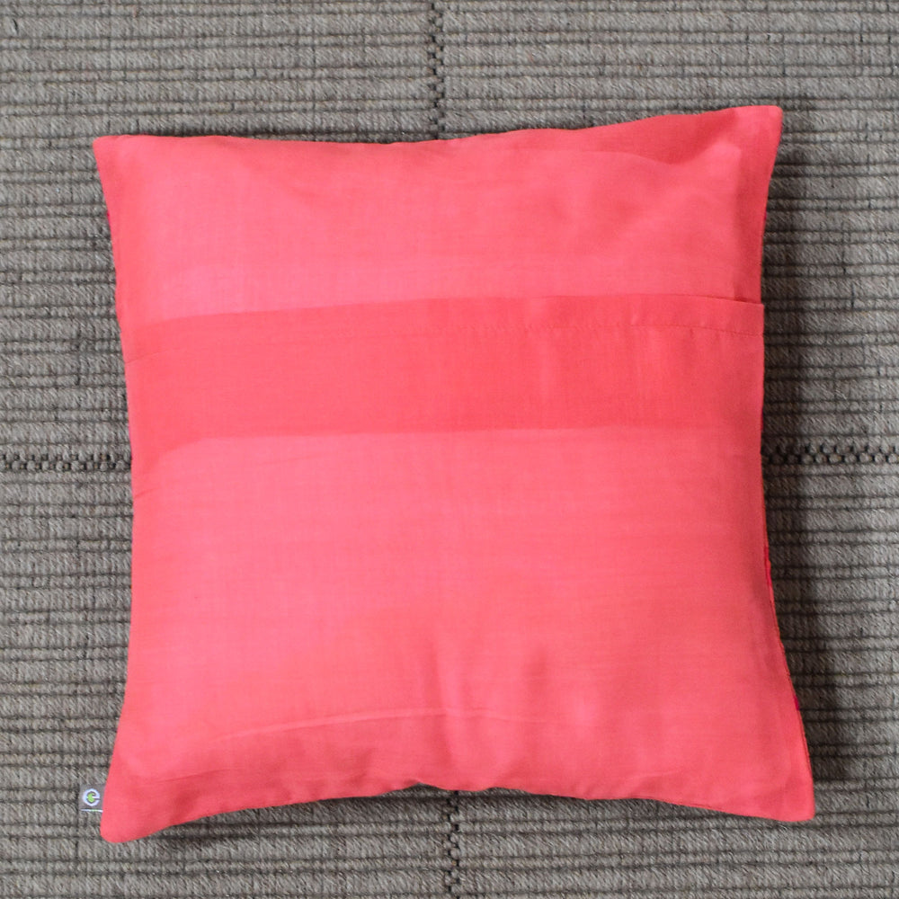 
                      
                        Orange - Criss Cross with Pintucks Organic Cotton Cushion Cover 4
                      
                    