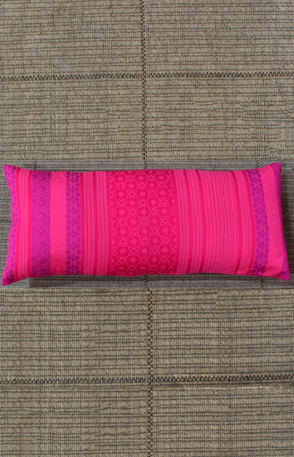 Pink - Pintucks Organic Cotton Cushion Cover 15