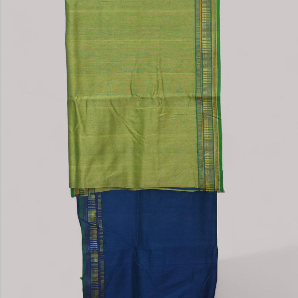 
                      
                        Blue - Sticks and Swirls Organic Cotton Saree
                      
                    