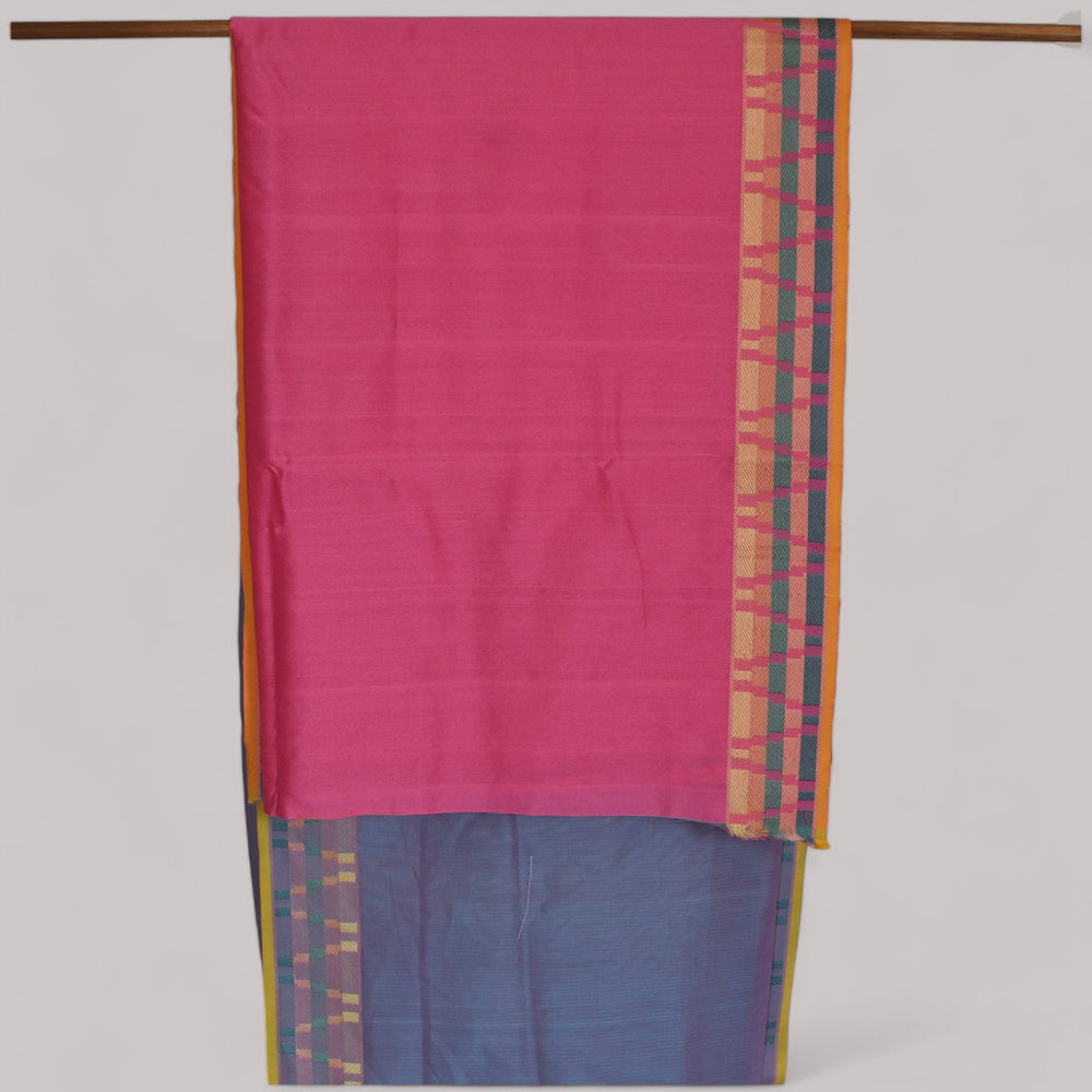 
                      
                        Lavender - Gopuram Motif Organic Cotton Saree
                      
                    