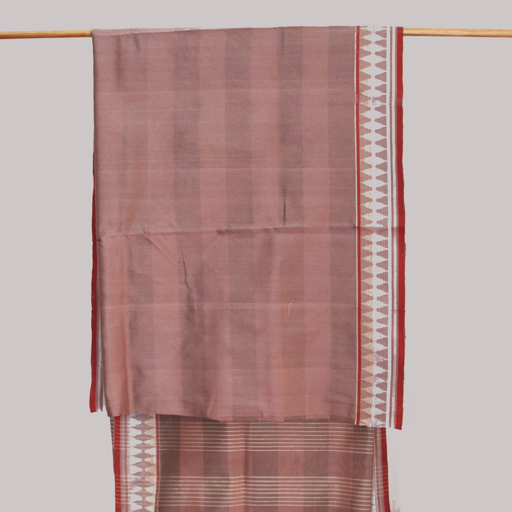 
                      
                        Brown - Korvai & Buttas Organic Cotton Saree
                      
                    