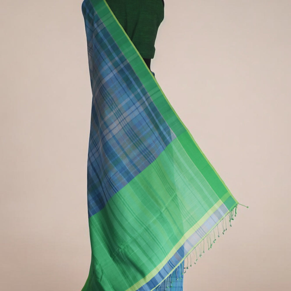 
                      
                        Blue - Organic Cotton Saree
                      
                    