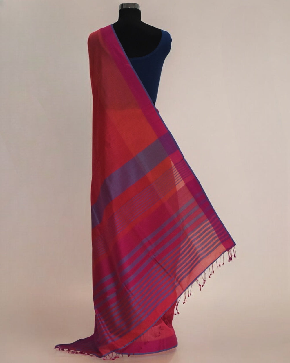 Pink - Organic Cotton Saree