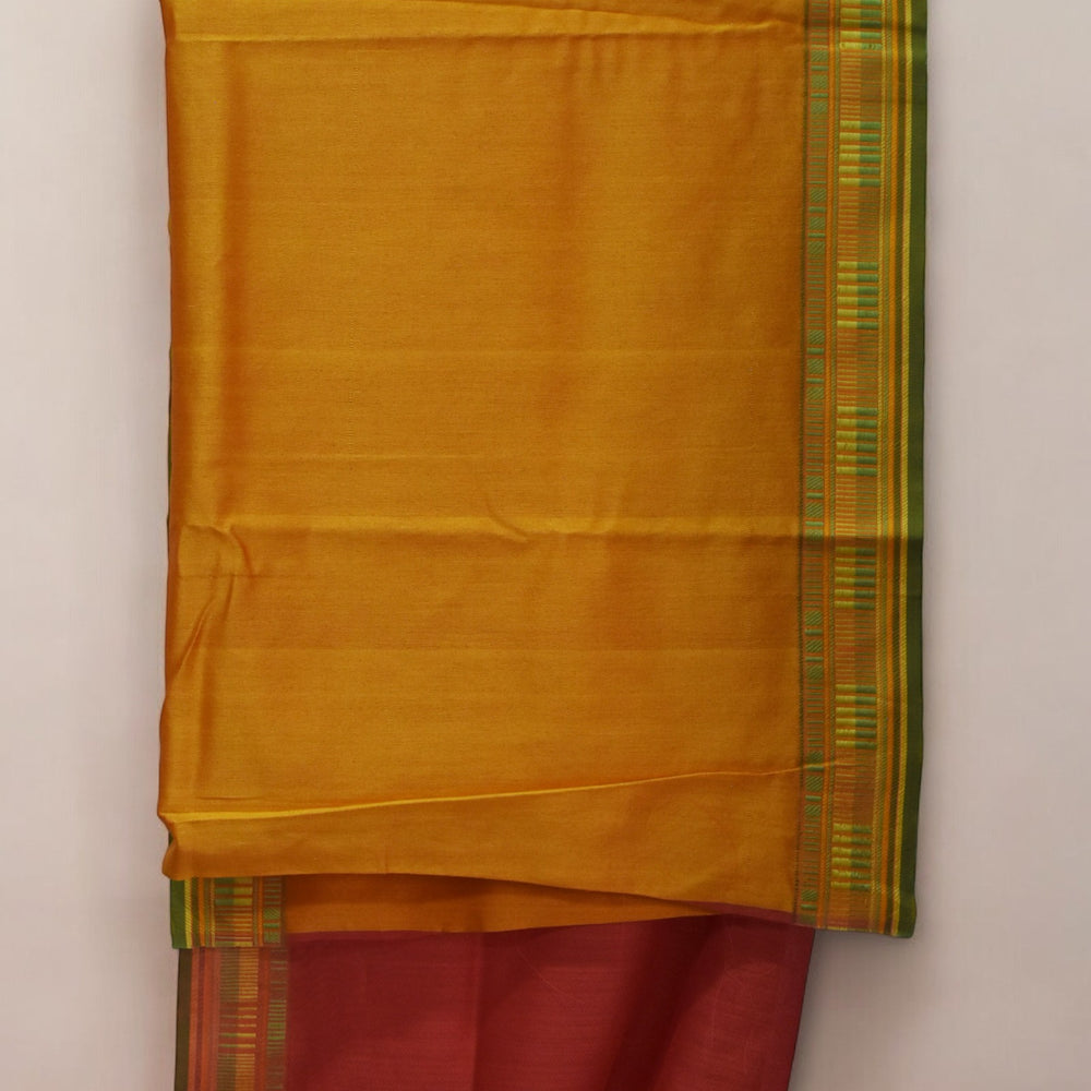 
                      
                        Orange - Sticks and Swirls Organic Cotton Saree
                      
                    