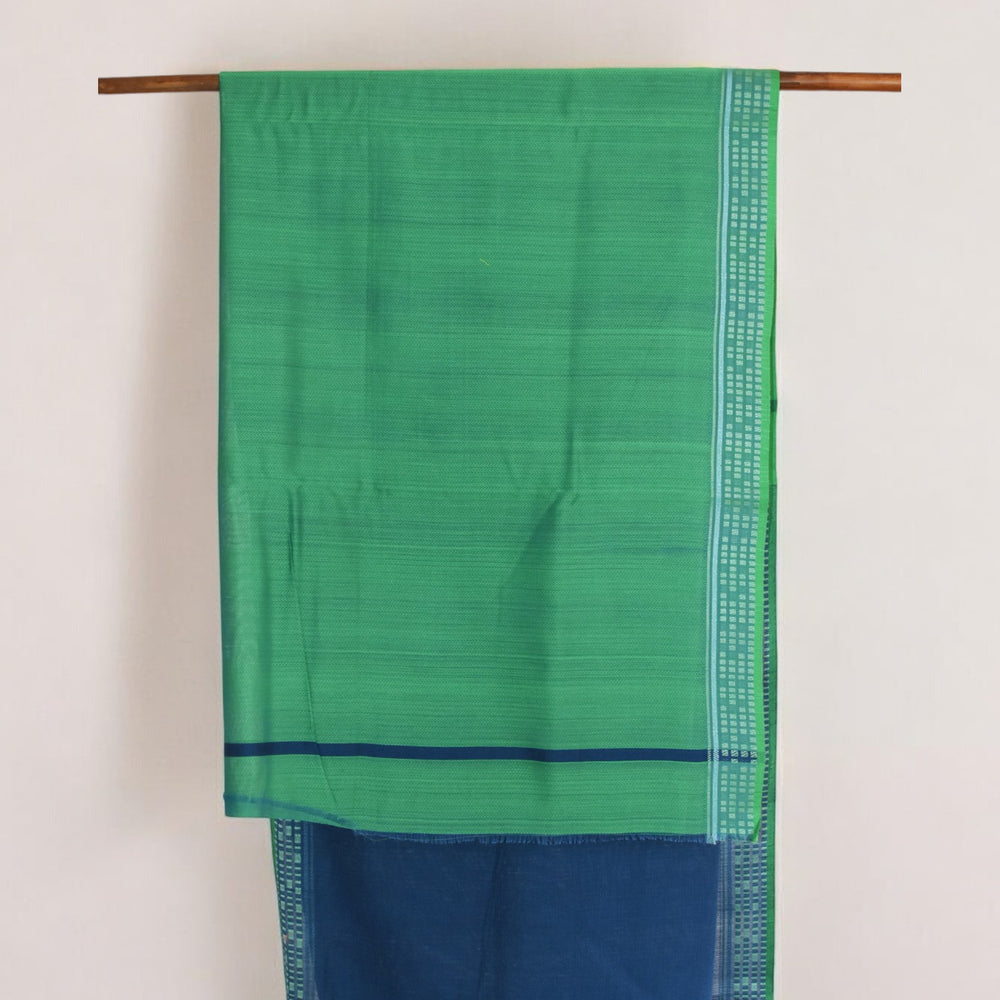 
                      
                        Blue - Photo Frame Motif  Organic Cotton Saree
                      
                    