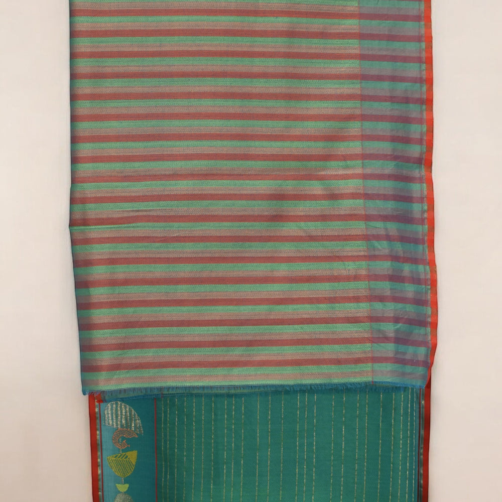 
                      
                        Green - Botanical Serenade Organic Cotton Saree
                      
                    