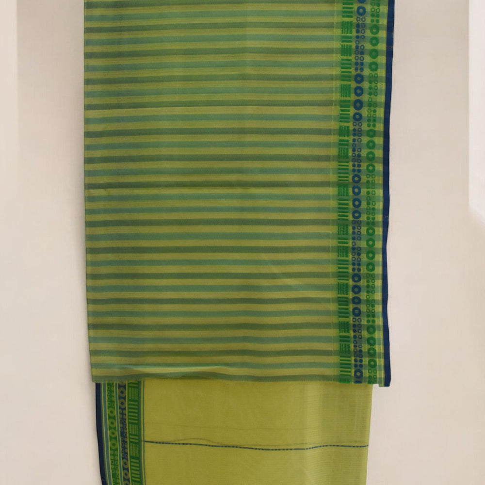 
                      
                        Lime Yellow - Circles & Dots Organic Cotton Saree
                      
                    