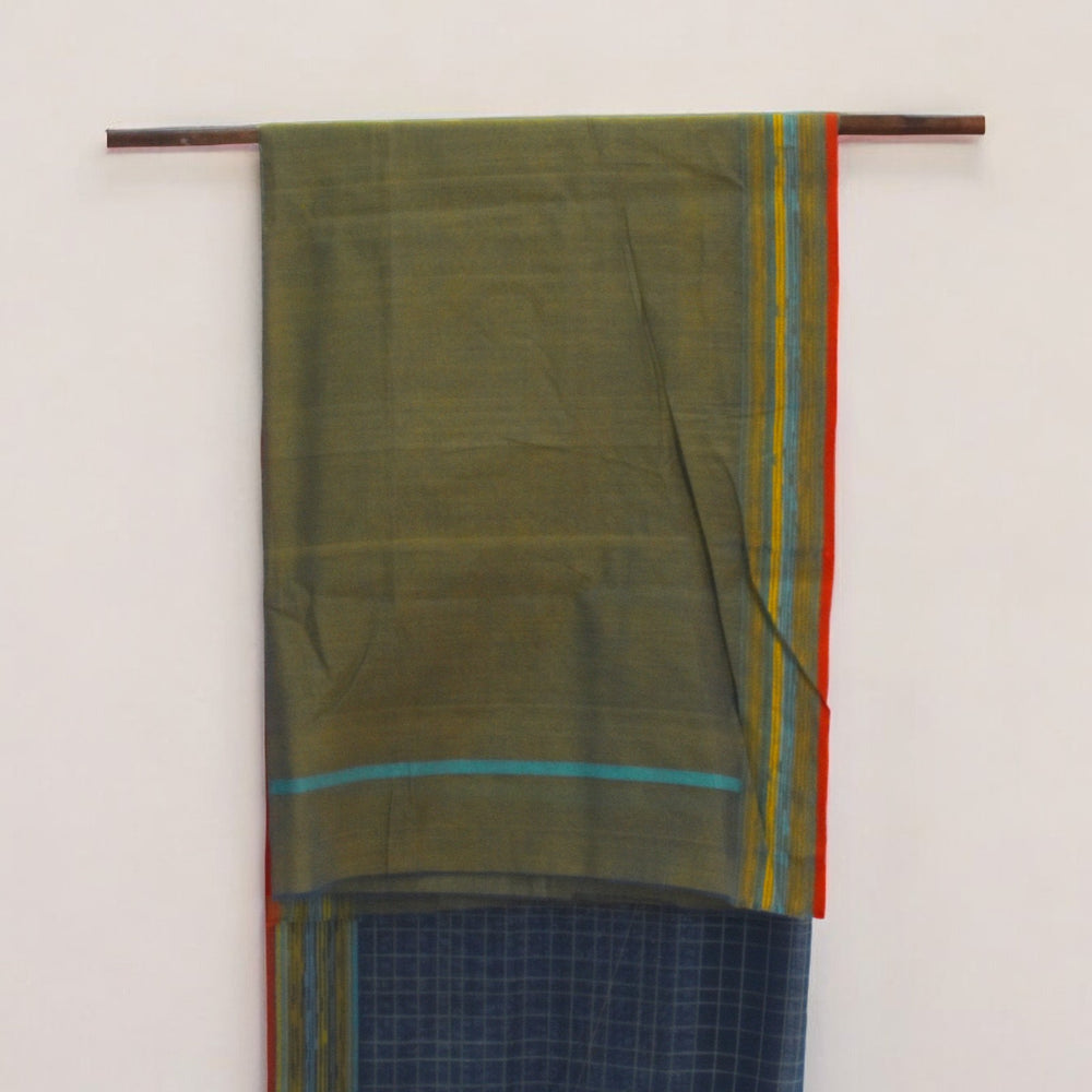 
                      
                        Blue - Mat Motif  Organic Cotton Saree
                      
                    