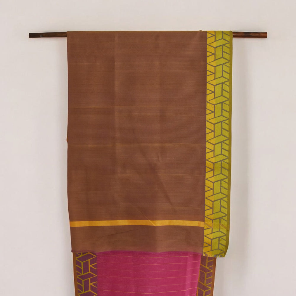 
                      
                        Pink - Rectangle Motif  Organic Cotton Saree
                      
                    