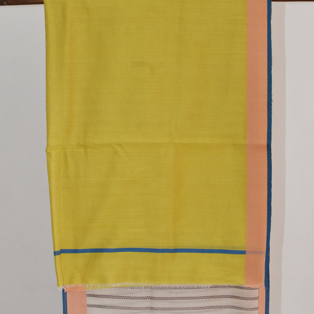 
                      
                        Off-White - Zig Zag Quilt Organic Cotton Saree
                      
                    