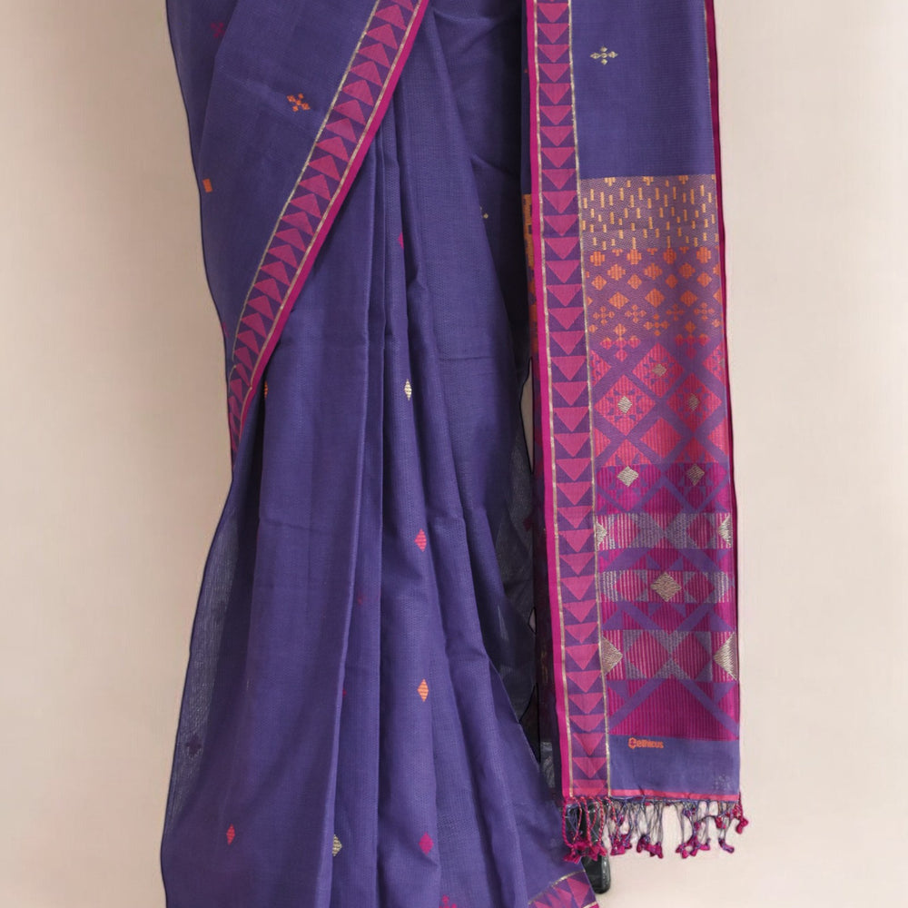 
                      
                        Purple - Kites Motif Organic Cotton Saree
                      
                    