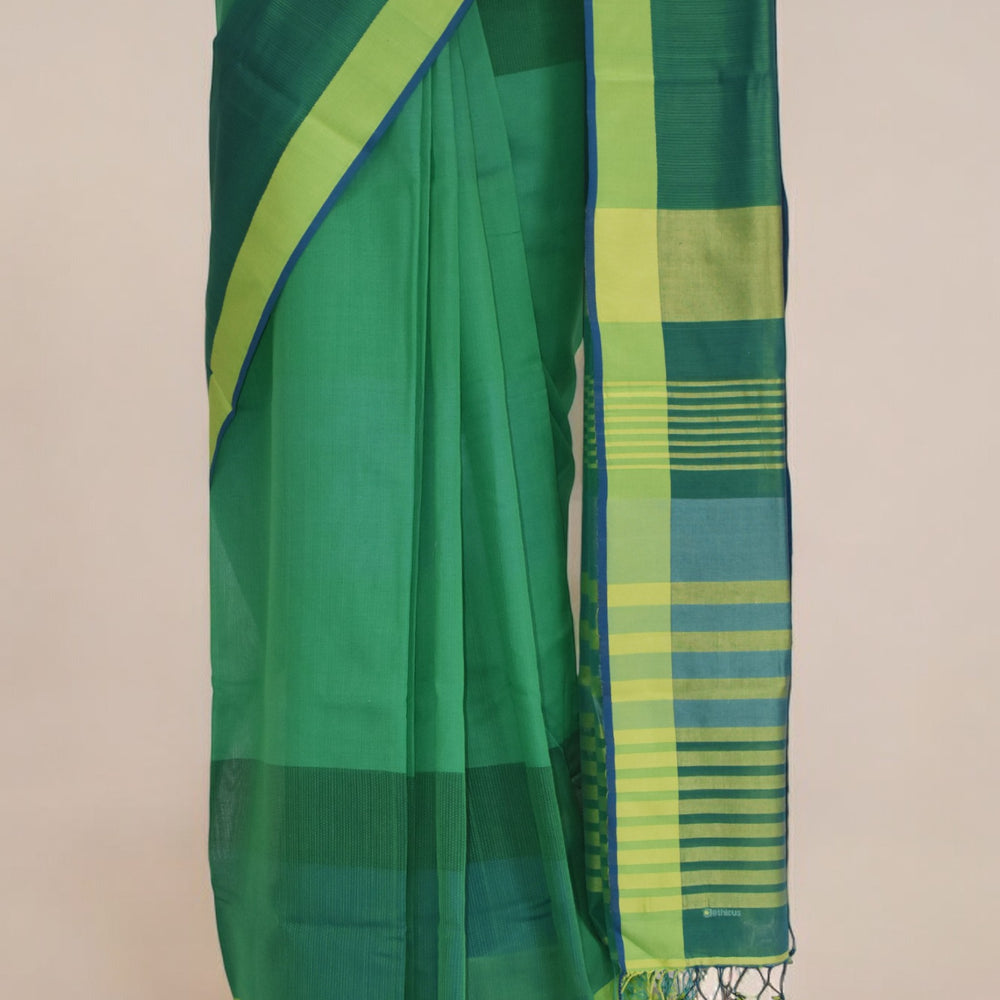 
                      
                        Green - Classic Organic Cotton Saree
                      
                    