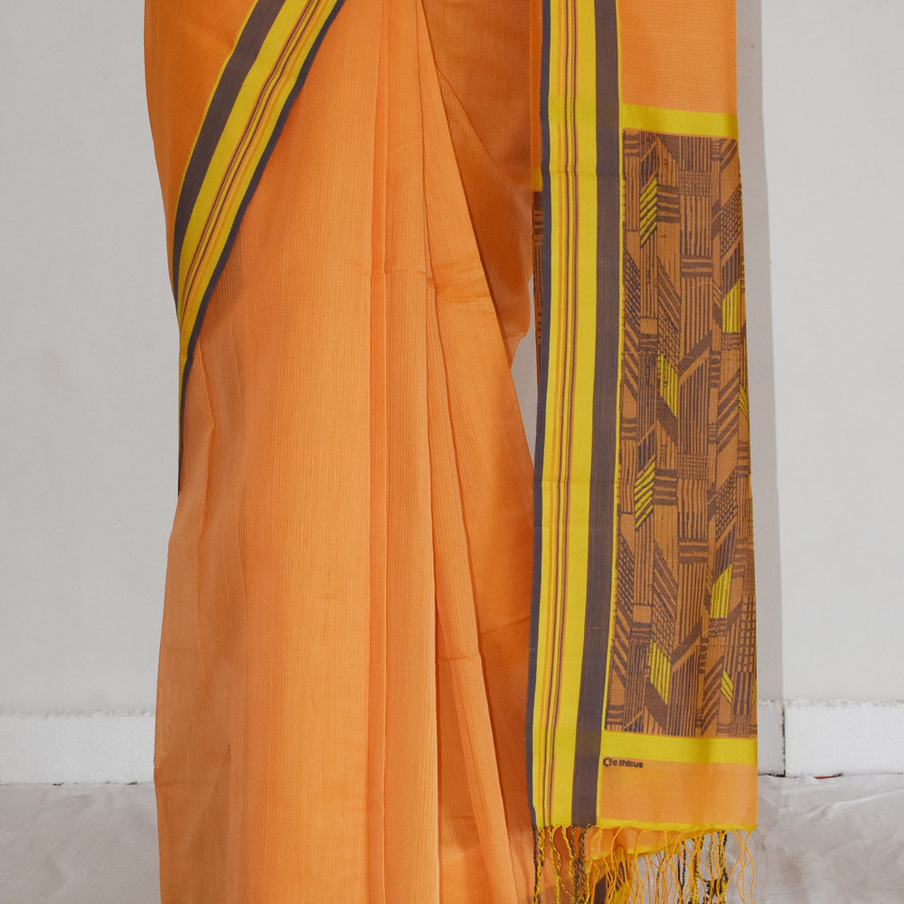 
                      
                        Mustard Yellow - Athangudi Organic Cotton Saree
                      
                    