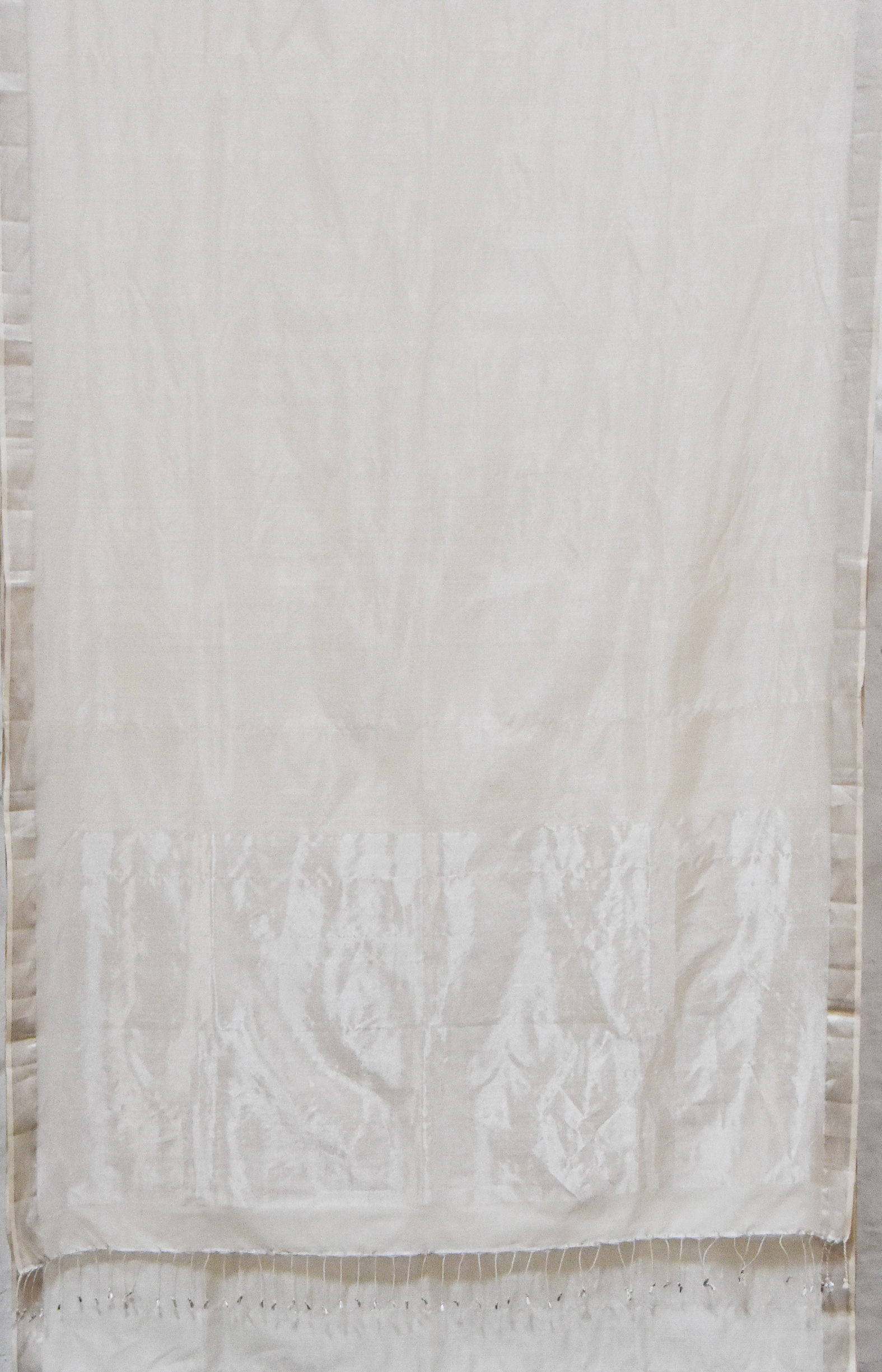 Pashmina Soft Cotton Off White Saree (NWSA-6112)